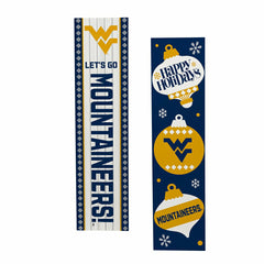 47" Double Sided Leaner, West Virginia University, Christmas - Collegiate Home