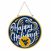 West Virginia University Holiday Round Door Décor with Hanging Rope, 1 - Collegiate Home