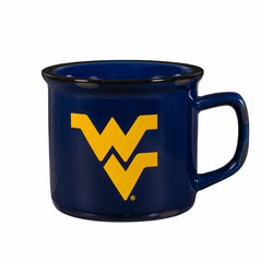 West Virginia University Ceramic Camp Cup with Enamel Finish, 14oz - Collegiate Home