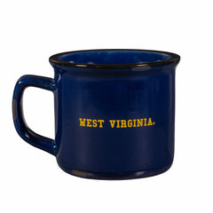 West Virginia University Ceramic Camp Cup with Enamel Finish, 14oz - Collegiate Home