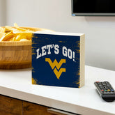 West Virginia University Plock, Down Home Fans, 6x6 - Collegiate Home