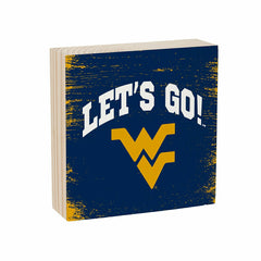 West Virginia University Plock, Down Home Fans, 6x6 - Collegiate Home