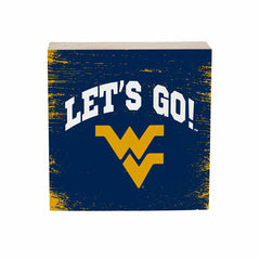 West Virginia University Plock, Down Home Fans, 6x6 - Collegiate Home