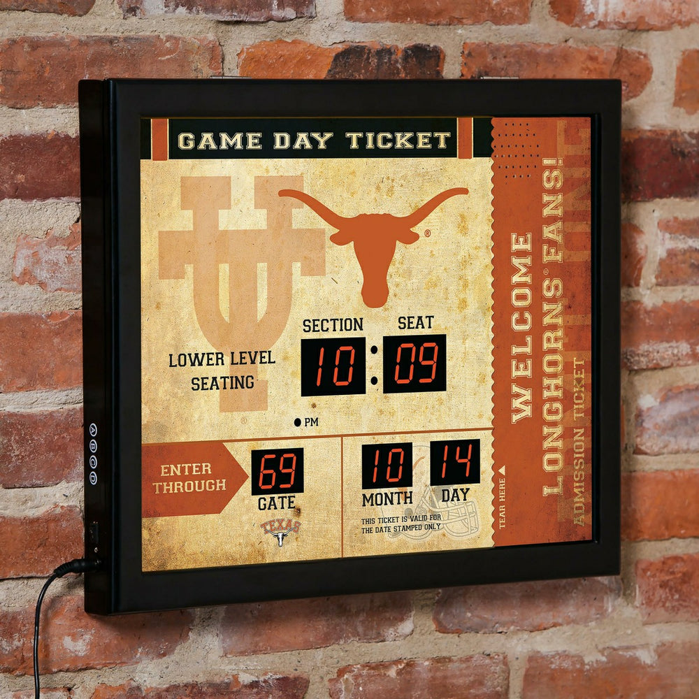 Scoreboard Wall Clock, Texas - Home Collegiate