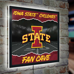Iowa State University 23"H x 23"L LED Wall Decor, Edgelite, Square - Home Collegiate