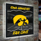 University of Iowa 23"H x 23"L LED Wall Decor, Edgelite, Square - Home Collegiate