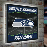 Seattle Seahawks 23"H x 23"L LED Wall Decor, Edgelite, Square - Home NFL