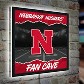 University of Nebraska 23"H x 23"L LED Wall Decor, Edgelite, Square - Home Collegiate