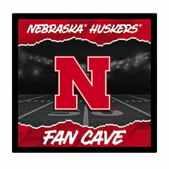 University of Nebraska 23"H x 23"L LED Wall Decor, Edgelite, Square - Home Collegiate
