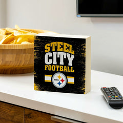 Pittsburgh Steelers Plock, Down Home Fans, 6x6 - Home NFL