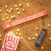 Kansas City Chiefs Engraved Wood Sign, 1.5" x 18" - Home