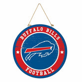 Buffalo Bills Round Door Décor with Hanging Rope, 18x18 - NFL Home