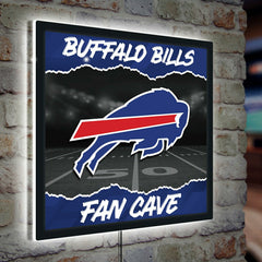 Buffalo Bills 23"H x 23"L LED Wall Decor, Edgelite, Square - NFL Home