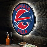 LED Wall Decor, Round, Buffalo Bills - NFL Home