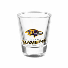 Baltimore Ravens 4-Piece Ceramic and Glass 2oz. Shot Glass Set - NFL Home