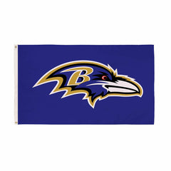 Baltimore Ravens Single Sided Flag w/ 2 Grommets, 3'x5' - NFL Home