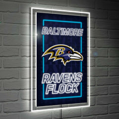 Baltimore Ravens NFL Football Rectangle Neolite LED Decor - NFL Home