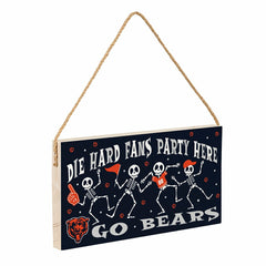 Chicago Bears Halloween Wood Wall Sign, 6x11 - NFL Home