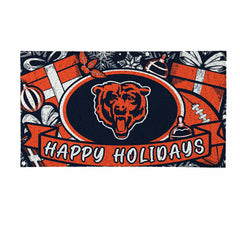 Chicago Bears Holiday PVC Mat, 28"x16" - NFL