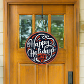 Chicago Bears Holiday Round Door Décor with Hanging Rope, 18x18 - NFL Home