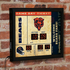 Scoreboard Wall Clock, Chicago Bears - NFL Home