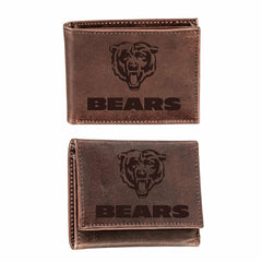 Chicago Bears, Bi-Fold and Tri-Fold Wallet Gift Set, Brown - NFL Home