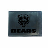 Front Pocket Wallet w/ RFID Blocking, Chicago Bears, Black - NFL Home