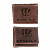 Cincinnati Bengals, Bi-Fold and Tri-Fold Wallet Gift Set, Brown - NFL Home