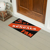 Cincinnati Bengals, PVC Mat COLOR, Home of a Fan - NFL
