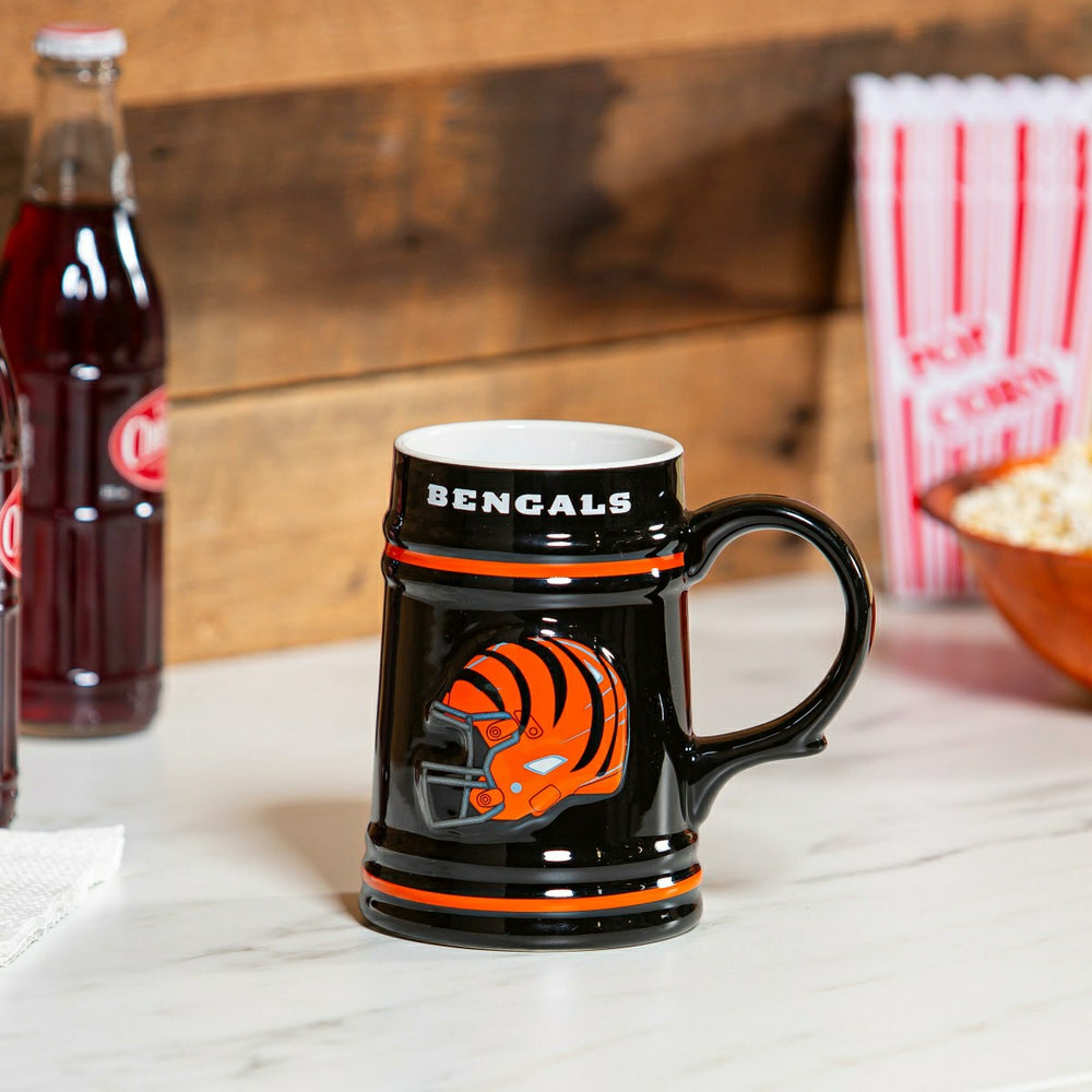 Cincinnati Bengals Ceramic Stein Cup, 24oz - NFL Home