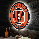 LED Wall Decor, Round, Cincinnati Bengals - NFL Home