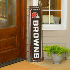 Cleveland Browns Winter Seasonal Double Sided Large Leaner, 46" - NFL Home