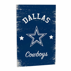 Dallas Cowboys Wood Wall Sign, 16x24 - NFL Home
