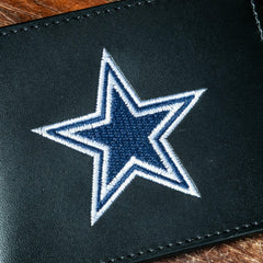 Dallas Cowboys Black Bi-Fold Embroidered Wallet w/ RFID Blocking - NFL Home