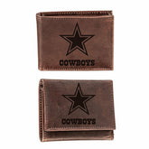 Dallas Cowboys, Bi-Fold and Tri-Fold Wallet Gift Set, Brown - NFL Home