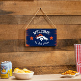 Denver Broncos Wood Wall Sign, 6x11 - NFL Home