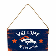 Denver Broncos Wood Wall Sign, 6x11 - NFL Home