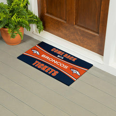 28" x 16" PVC Trapper Mat, Come Back with Tickets, Denver Broncos - NFL