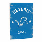 Detroit Lions Wood Wall Sign, 16x24 - NFL Home