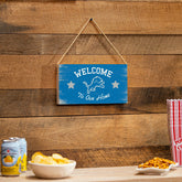 Detroit Lions Wood Wall Sign, 6x11 - NFL Home