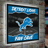 Detroit Lions 23"H x 23"L LED Wall Decor, Edgelite, Square - NFL Home