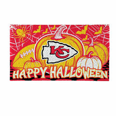 Kansas City Chiefs Halloween PVC Mat, 28"x16" - NFL