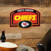 Kansas City Chiefs USA Embossed Steel Wall Sign, 11" x 17" - NFL Home