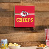 Kansas City Chiefs Wood Wall Sign, 12x12 - NFL Home