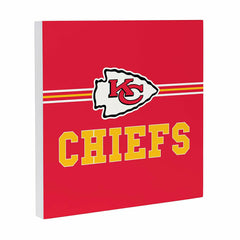 Kansas City Chiefs Wood Wall Sign, 12x12 - NFL Home