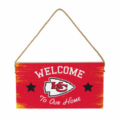 Kansas City Chiefs Wood Wall Sign, 6x11 - NFL Home