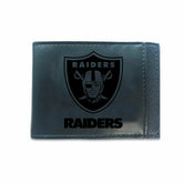 Front Pocket Wallet w/ RFID Blocking, LAS VEGAS RAIDERS, Black - NFL Home