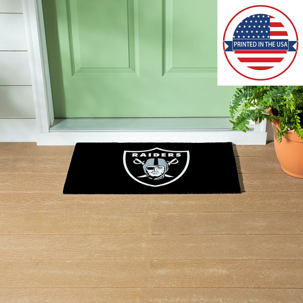 Full Color PVC Mat, 16" x 28", Las Vegas Raiders - NFL