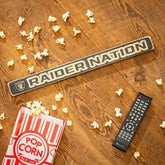 Las Vegas Raiders Engraved Wood Sign, 1.5" x 18" - NFL Home