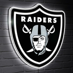 Las Vegas Raiders LED Wall Decor, Glazelite, Logo - NFL Home